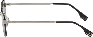 Solglasögon FENDI Rectangular Rimless Sky Eyewear with Monogram Temples Grön | FE40165UM6014N 840126859997, 2