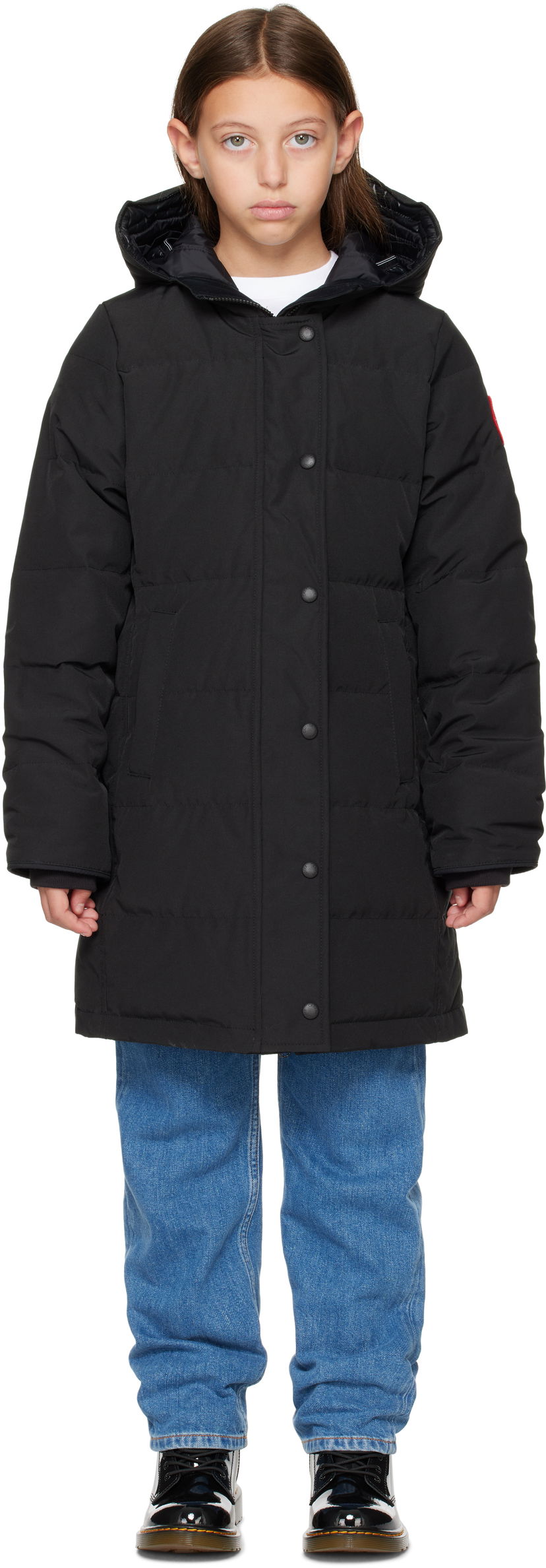 Pufferjacka Canada Goose Kids' Juniper Down Coat Svart | 4559Y