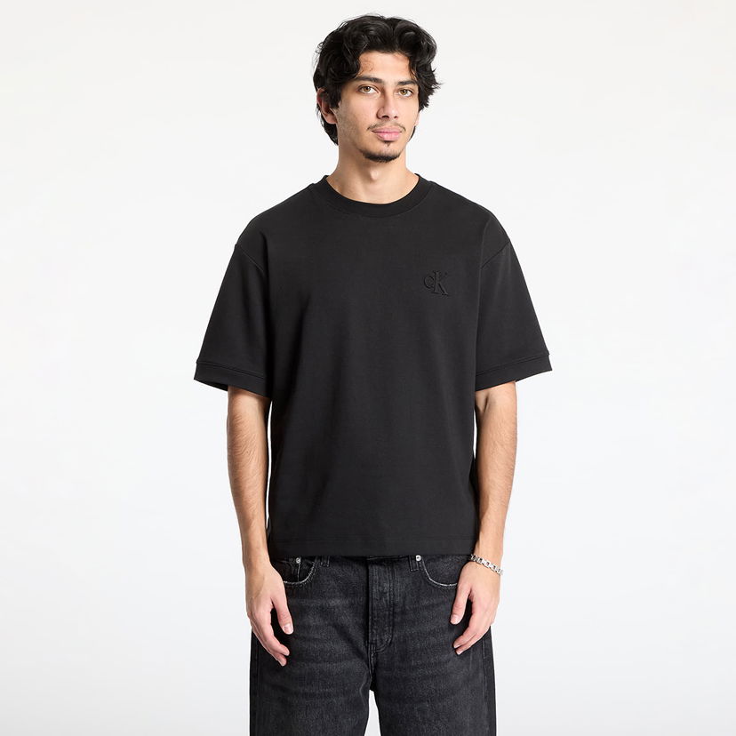 T-shirt CALVIN KLEIN Calvin Klein Jeans Interlock T-Shirt Svart | J30J326757 BEH