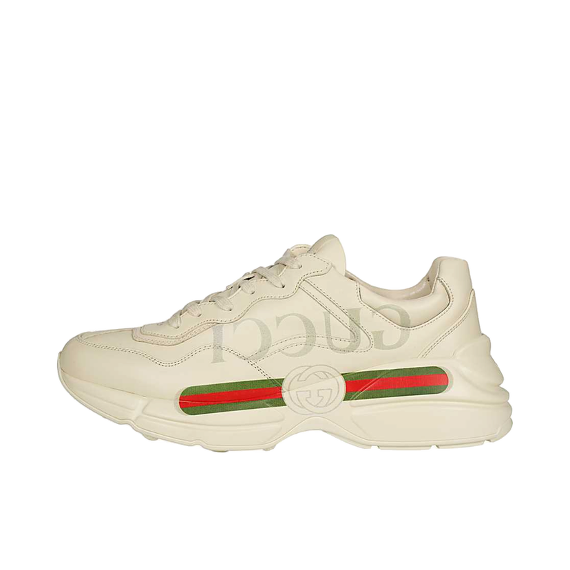 Sneakers och skor Gucci Ryhton Print Sneaker Ivory Beige | 500877-DRW00-9522