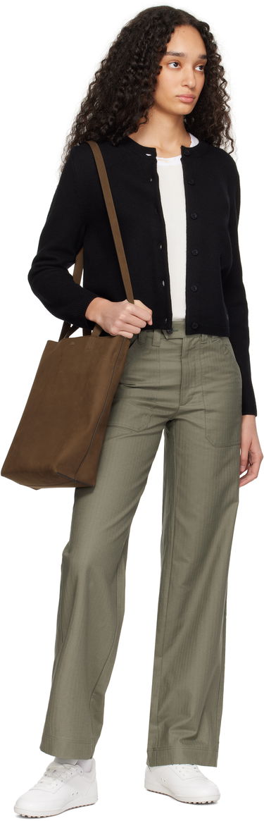 Tygpåse A.P.C. A.P.C. Maiko Medium Shopping Tote Brun | PXCAT-M61659, 3