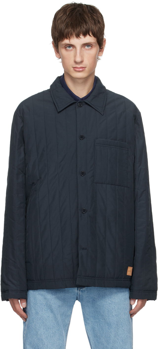 Jacka A.P.C. Hugo Jacket Mörkblå | COEZV-H02859, 0