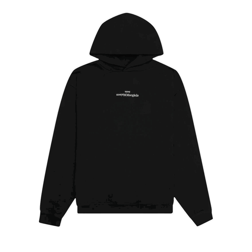 Sweatshirt Maison Margiela Maison Margiela Logo Hoodie Svart | S50GU0167 S25503 962