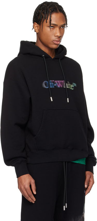 Sweatshirt Off-White Off-White S. Matthew Hoodie Svart | OMBB085S25FLE00V1084, 1