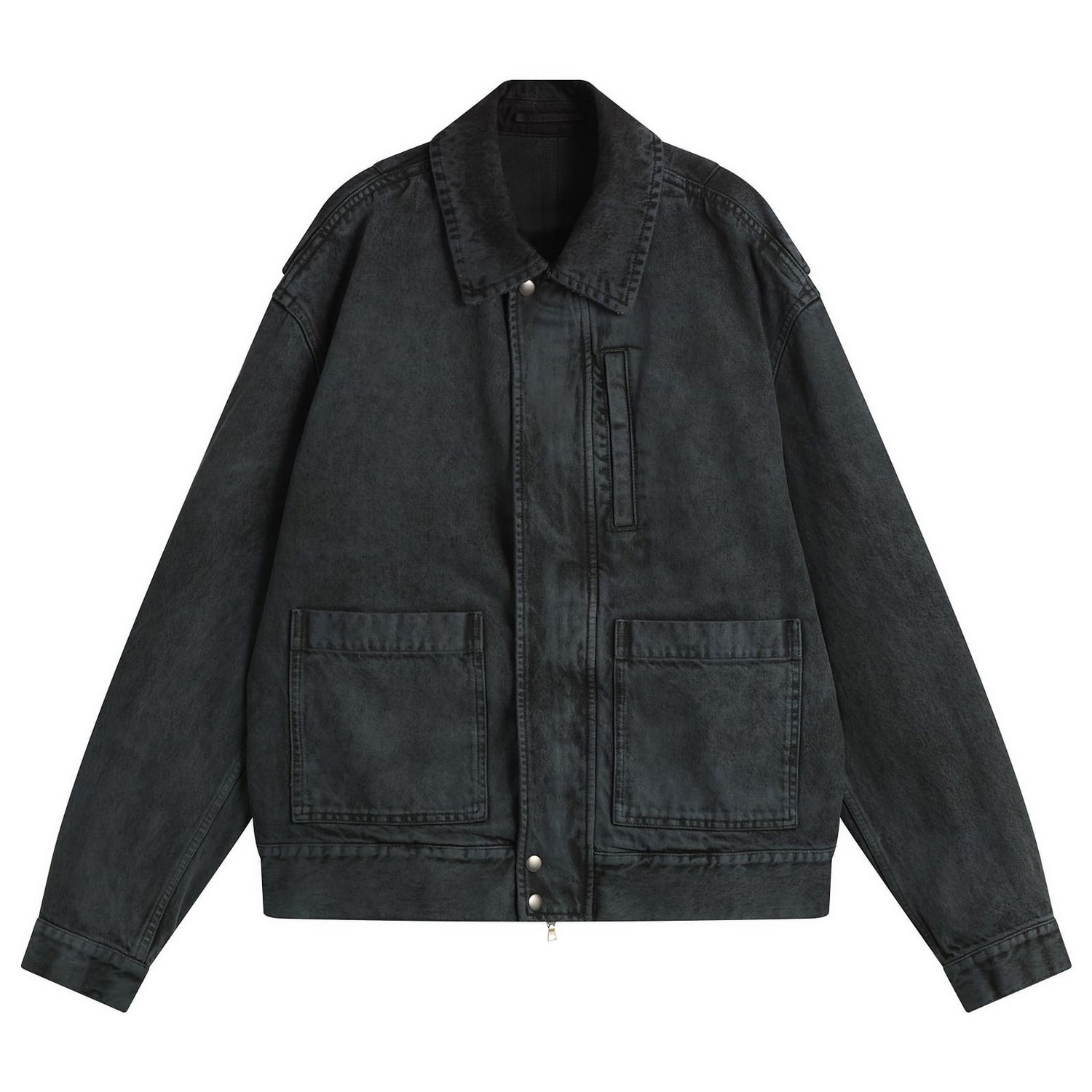 Jacka Dries Van Noten Dries Van Noten Heavy Weight Denim Washed Jacket Svart | 252-020578-2391-508, 0