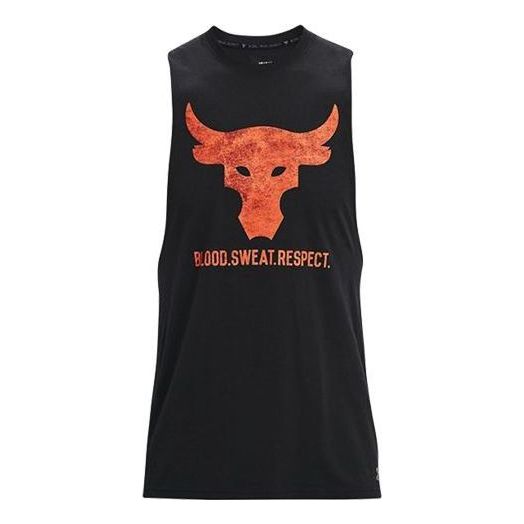 Linne Under Armour Project Rock Brahma Bull Graphic Tank Svart | 1361721-001, 0