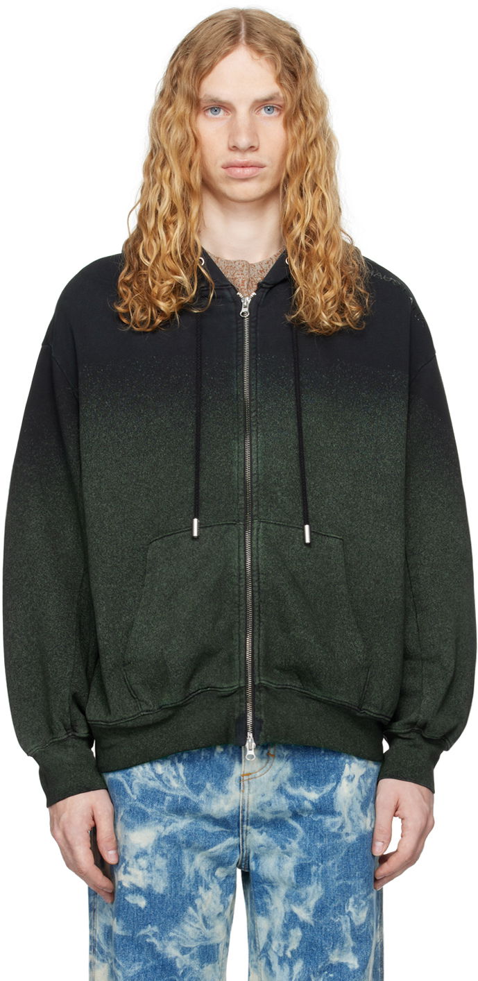 Sweatshirt Eckhaus Latta Zip Hoodie Svart | 1103-EL-PF24-A - ASTROTURF