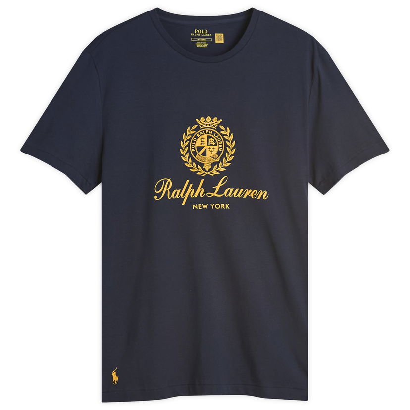 T-shirt Polo by Ralph Lauren Ralph Lauren Crest Logo T-Shirt, Size Large Mörkblå | 710978032-NVY