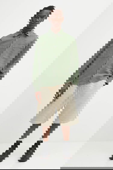 Skjorta A.P.C. A.P.C. Surchemise Leon Regular Fit Shirt Grön | COGZV.H32019, 4