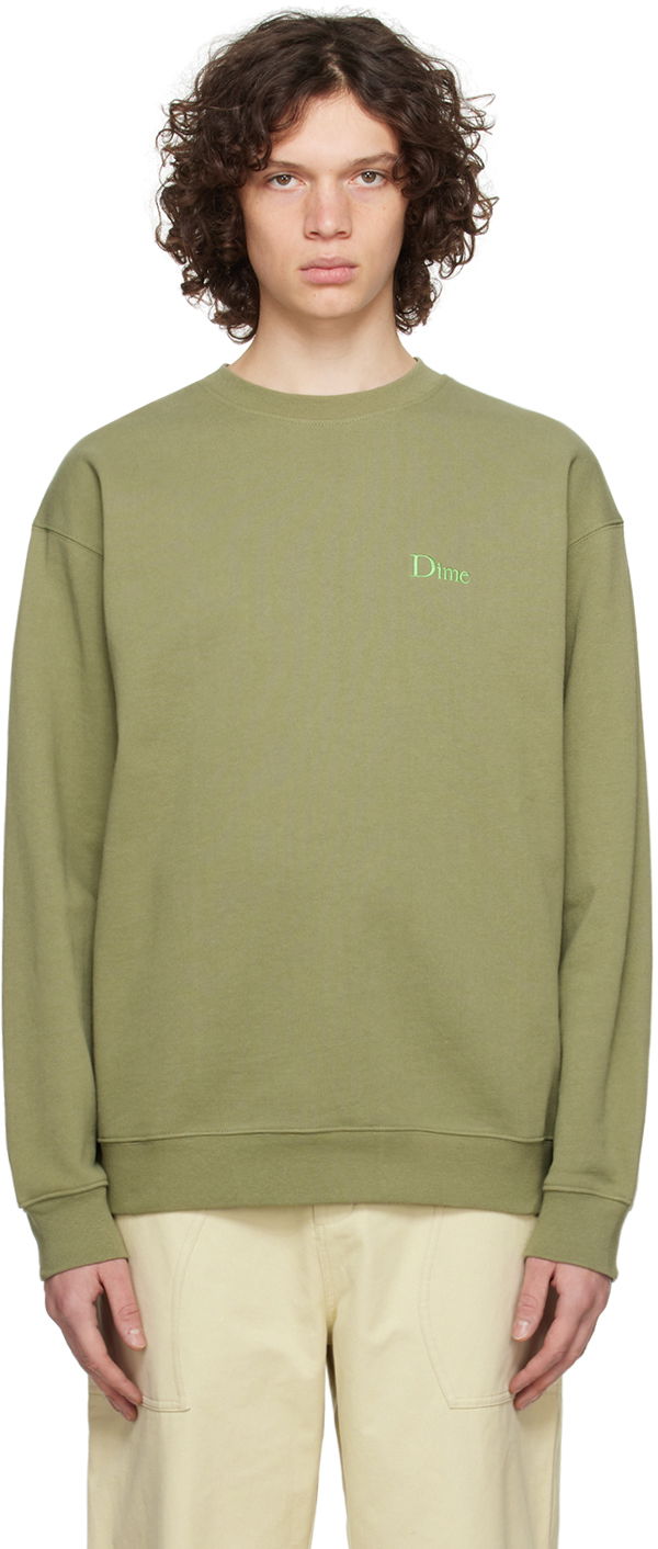 Sweatshirt Dime Classic Sweatshirt Grön | DIME23D2F17GRN, 0