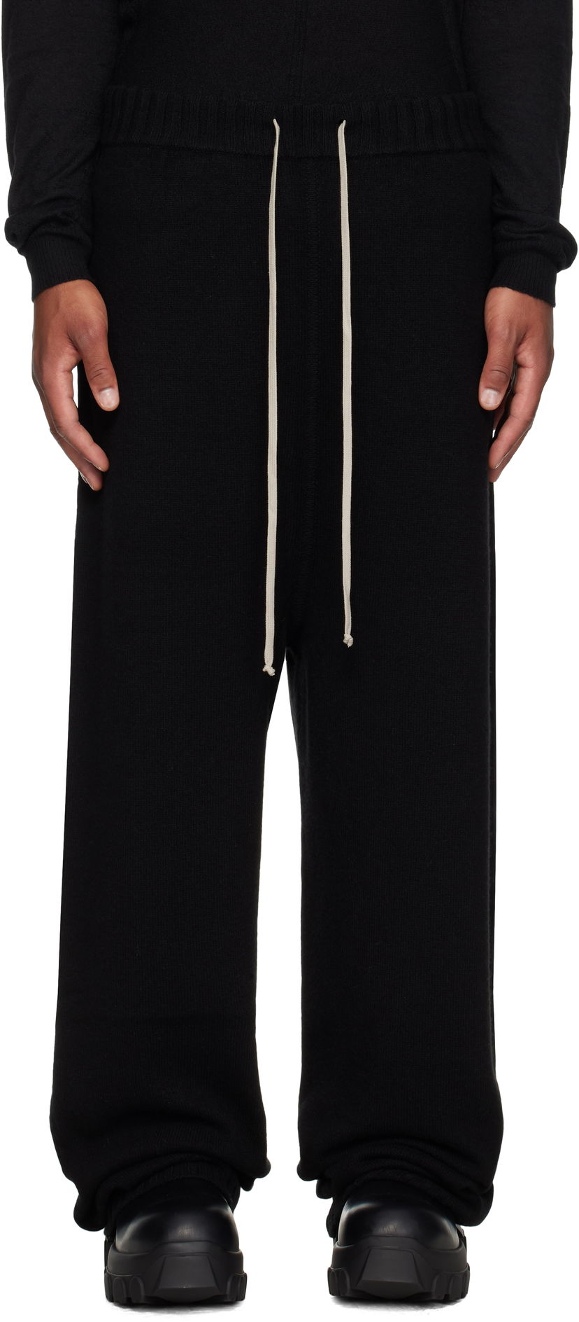 Träningsbyxor Rick Owens Rick Owens Concordians Track Sweatpants Svart | RU02E1668 KLWS