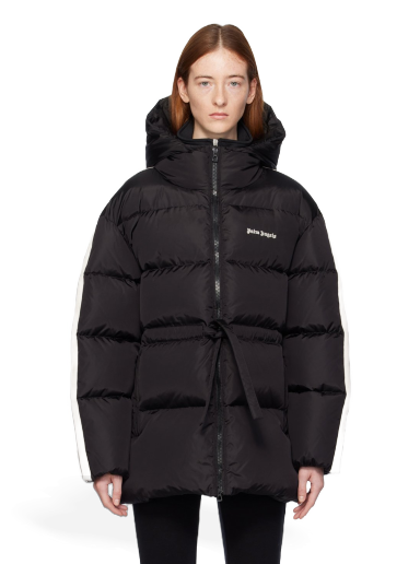 Pufferjacka Palm Angels Waist Belt Down Jacket Svart | PWED020F23FAB0011003