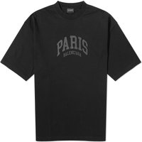 T-shirt Balenciaga Paris Svart | 612966-TLVL7-1069, 1