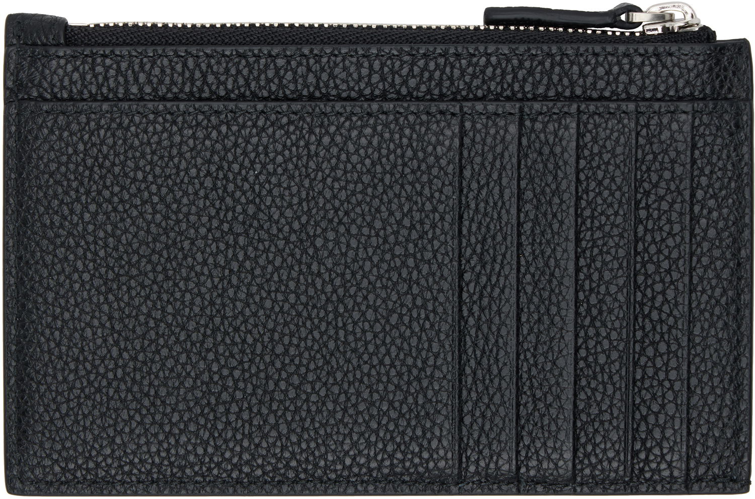 Plånbok Balenciaga Grained Leather Card Holder Svart | 806639 2ABDD, 1