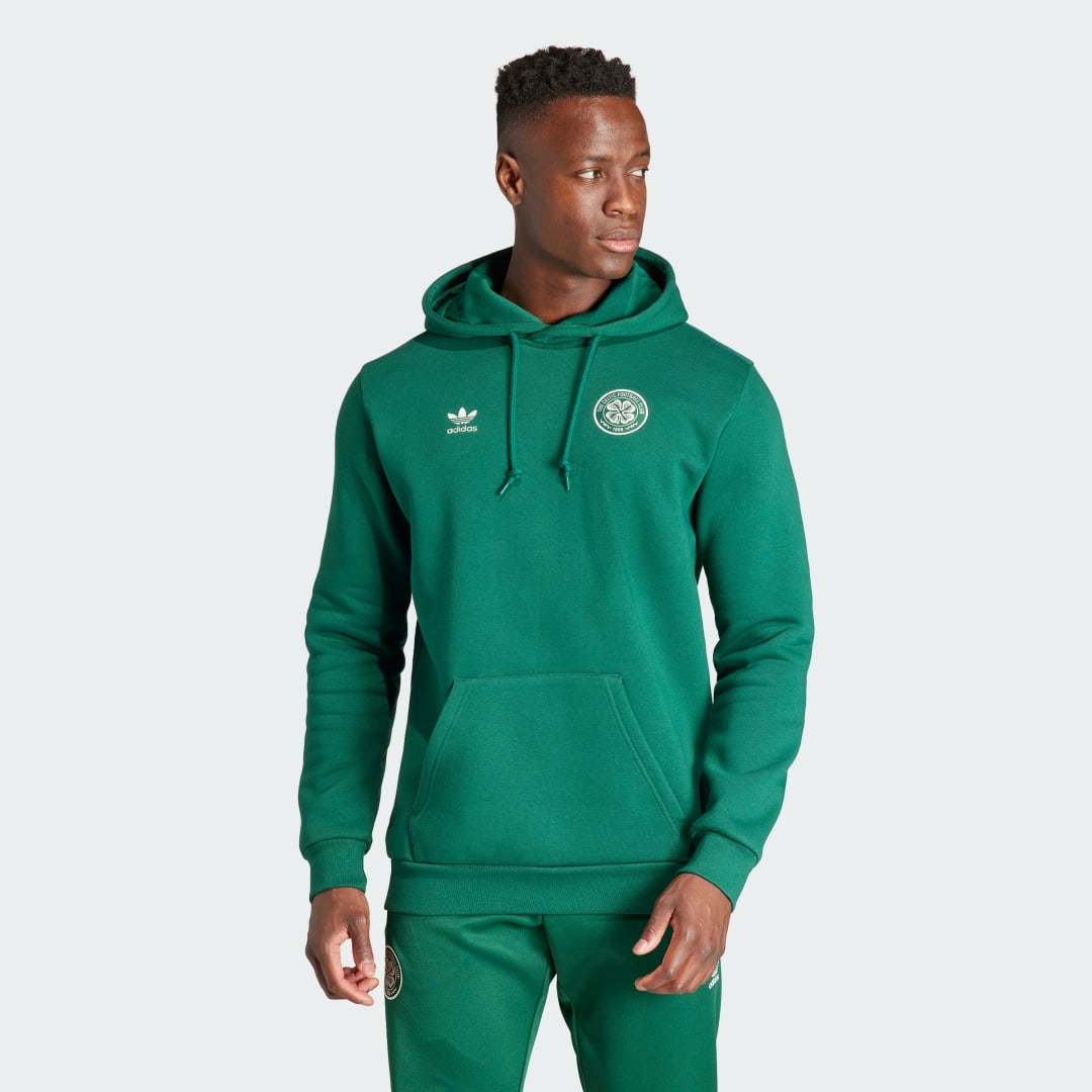 Sweatshirt adidas Performance Celtic FC Essentials Trefoil Hoodie Grön | IL6047, 0