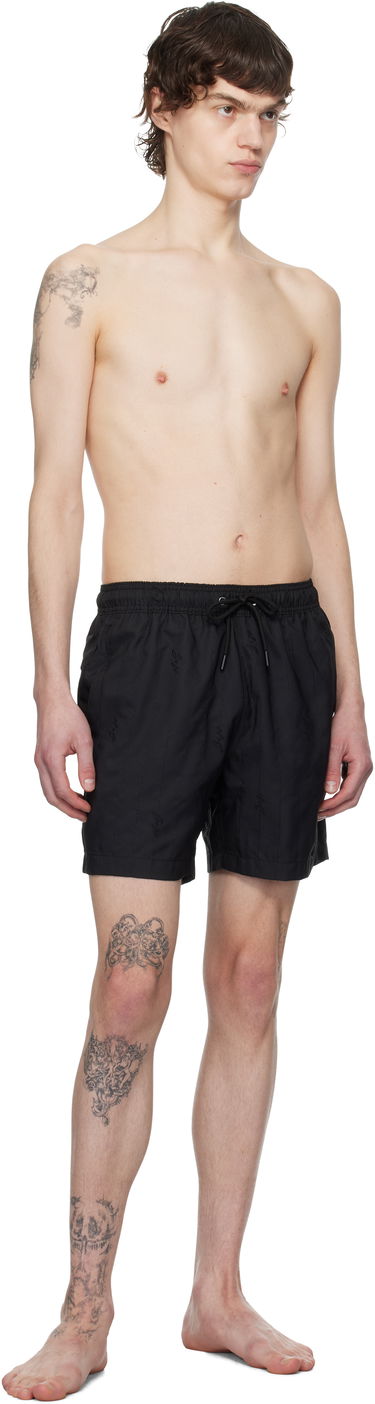 Badkläder BOSS BOSS Embroidered Swim Shorts Svart | 50534310, 3