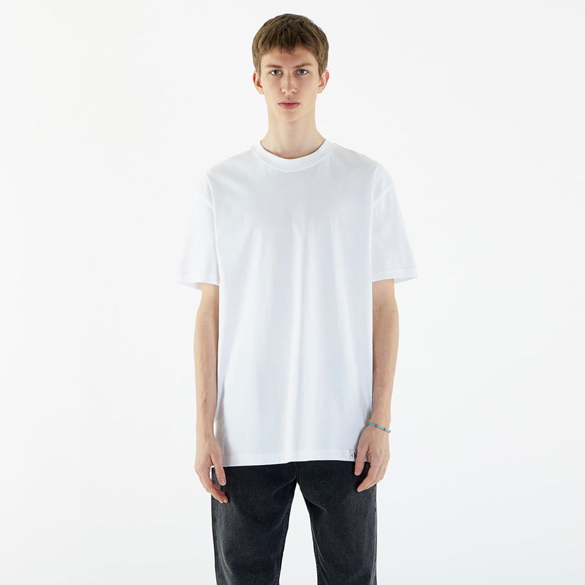 T-shirt CALVIN KLEIN Long Relaxed Cotton T-Shirt Vit | J30J325338 YAF