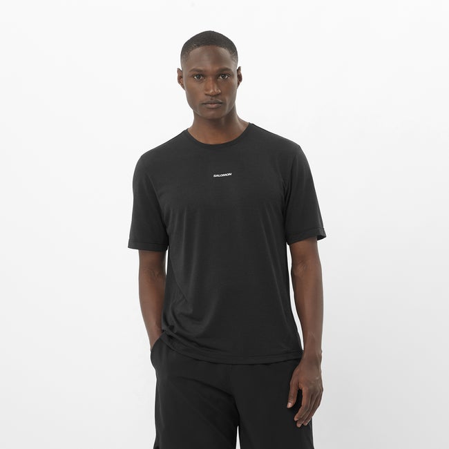 T-shirt Salomon Shakeout Core Tee Svart | LC2423700