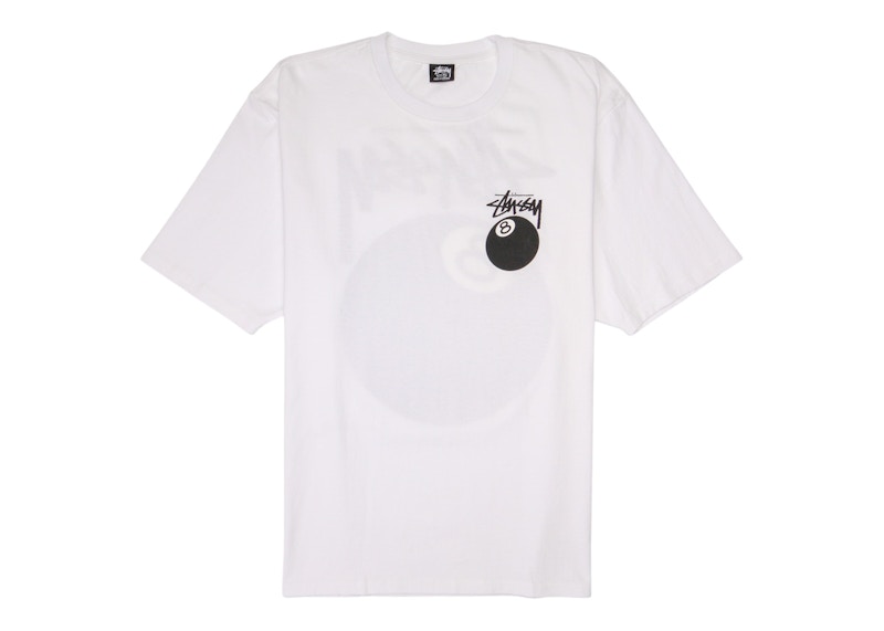 T-shirt Stüssy 8 Ball Graphic T-Shirt Vit | 1904760-WHT