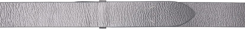 Bälten Maison Margiela Silver Metallic Leather Belt Grå | SA1TP0006 P6749