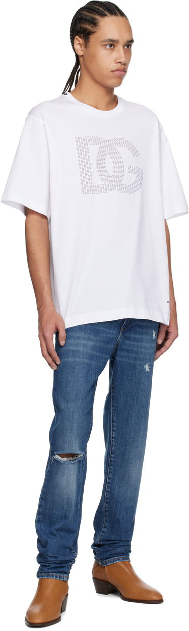 T-shirt Dolce & Gabbana Dolce&Gabbana DG Logo T-Shirt Vit | G8PN9TG7O4O, 3