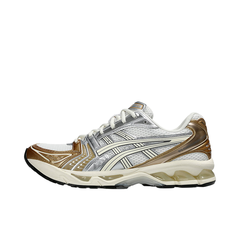 Löpning Asics GEL-Kayano 14 White Cream Gold W Brun | 1203A537-104
