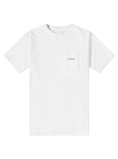 T-shirt Patagonia Boardshort Logo Pocket Responsibili-Tee Vit | 37655-WHI