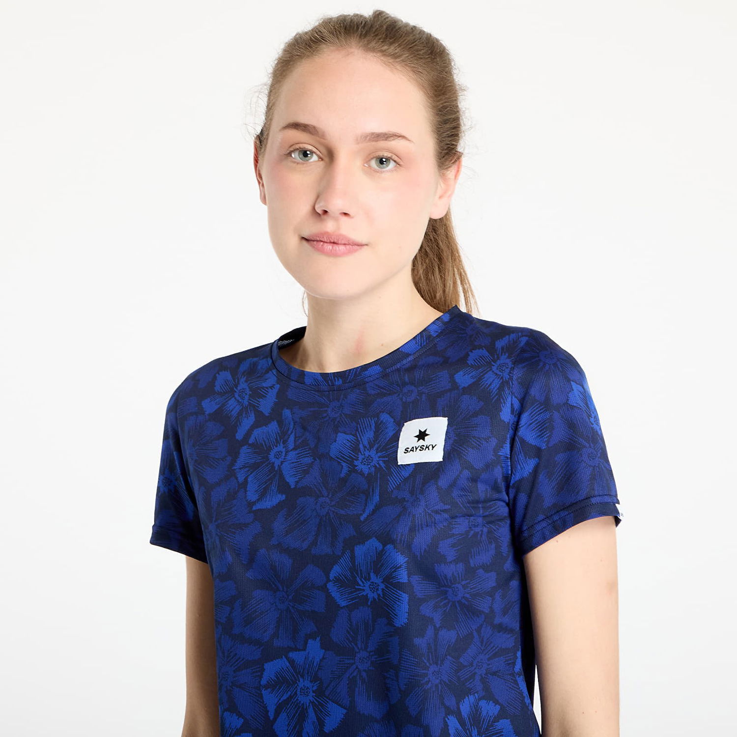 T-shirt Saysky SAYSKY Flower Combat T-Shirt Blå | NWRSS31C1029, 1