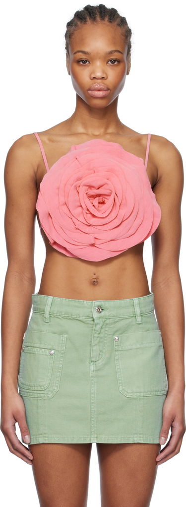 Kjol Blumarine Blumarine Rose-Effect Cami Top Grön | P522C360A, 0