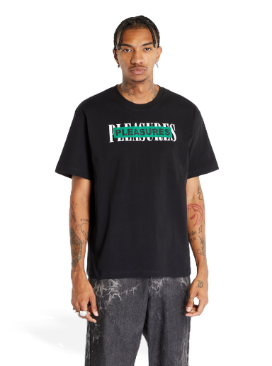 T-shirt Pleasures Doubles Heavyweight Short Sleeve Tee Black Svart | P23F030 BLACK