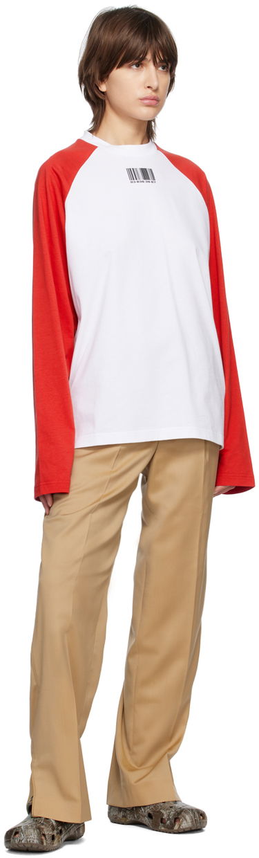 Byxor VETEMENTS VETEMENTS Tailored Trousers Beige | VL16PA140S, 3