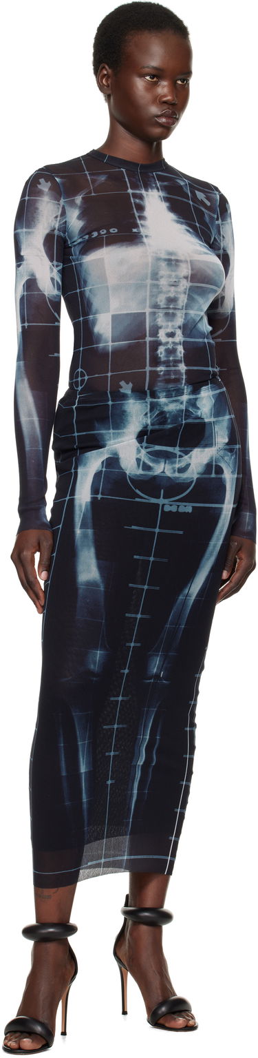 Klä Jean Paul Gaultier Jean Paul Gaultier 'The Squeletor' Maxi Skirt Svart | 25/33-F-JU144-T580-005956, 3