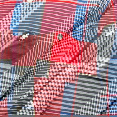 Skjorta Engineered Garments Engineered Garments Popover BD Shirt, Madras Plaid, Size Large Flerfärgad | QT013-ES065, 5