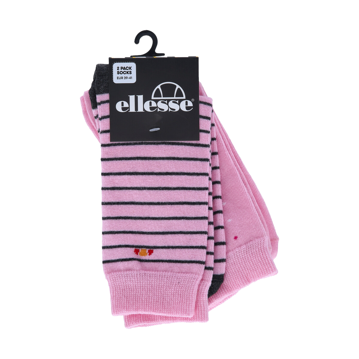Strumpor Ellesse 2-Pack Striped and Solid Socks Rosa | ELS241203-02, 0