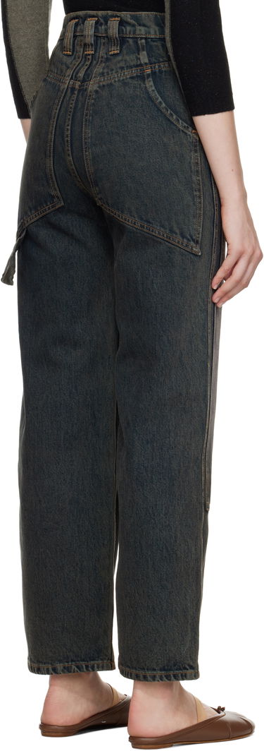 Jeans Eckhaus Latta Eckhaus Latta Double Knee Baggy Jeans Blå | 1229-EL-PF25-MR -, 2