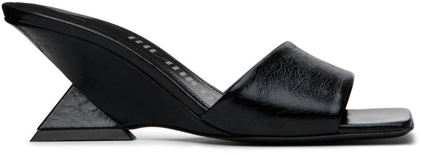 Tillbehör The Attico Attico Cheope Wedge Mules Svart | 248WS605 L070