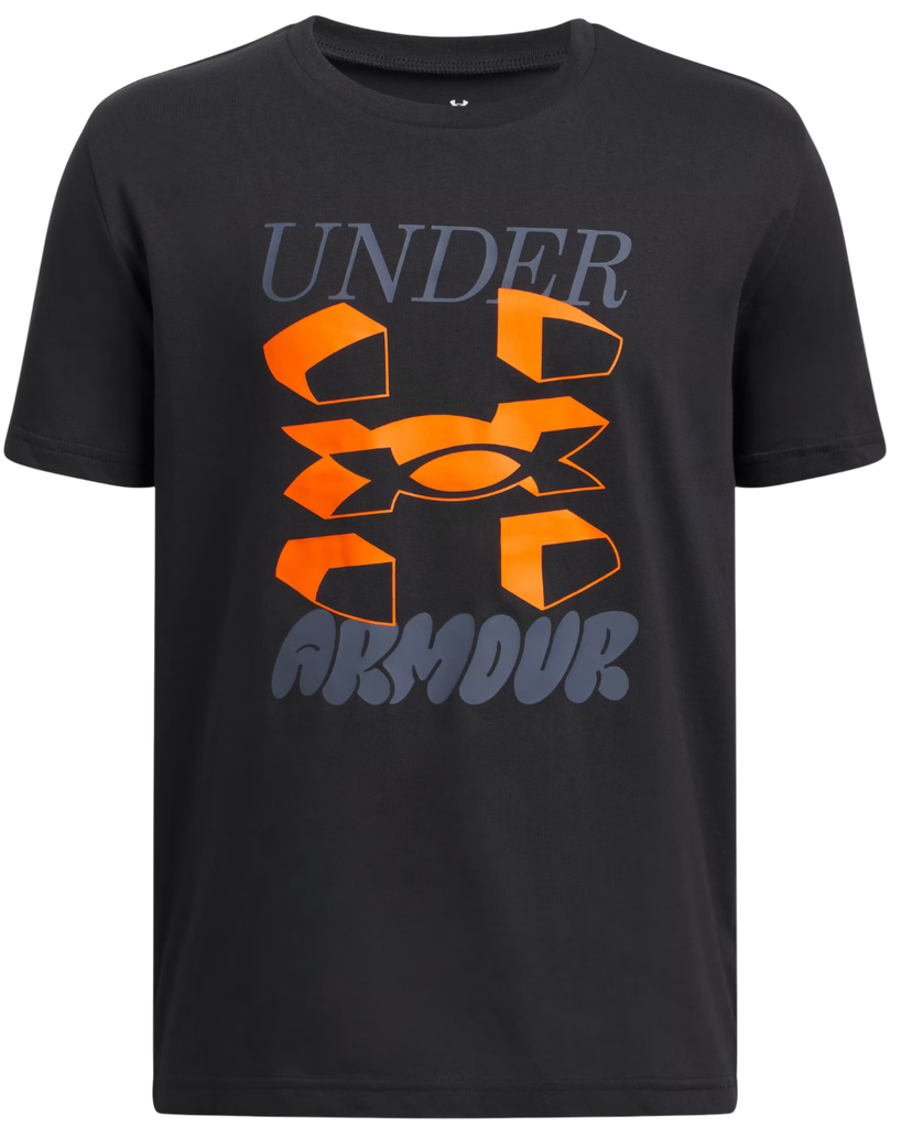 T-shirt Under Armour Split Big Logo Short Sleeve T-Shirt Svart | 1390003-001