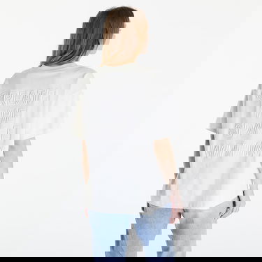 T-shirt CALVIN KLEIN Jeans Embroidered Slogan T-Shirt Icicle Vit | J20J223701 CGA, 4