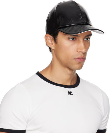 Keps Courrèges Courrèges Reedition Vinyl Baseball Cap Svart | PERACT002VY0014, 1