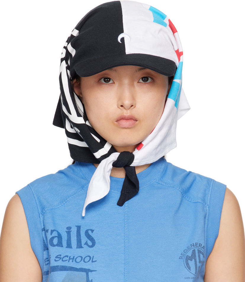 Hatt Marine Serre Marine Serre Regenerated Graphic Veiled Cap Flerfärgad | UHG029A UJER0009