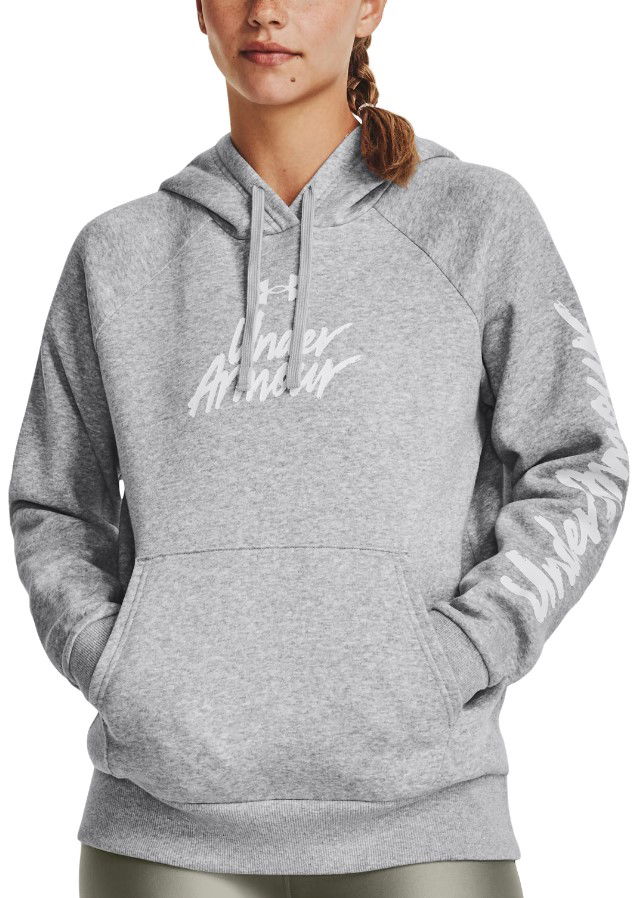 Sweatshirt Under Armour Rival Fleece Graphic Grå | 1379609-012, 0