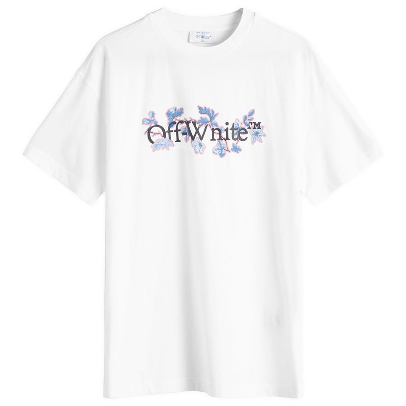 T-shirt Off-White Flower Bookish Reg T-Shirt Vit | OWAA089F24JER0030184