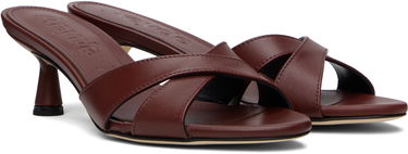 Tillbehör Aeyde Aeyde Vero Leather Mules Bourgogne | A11-HS-PRAR55ST164-SS25-955-007, 3