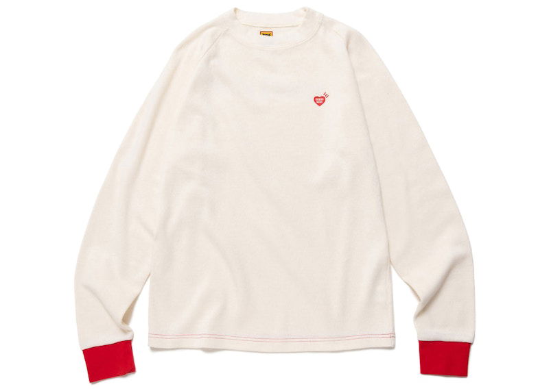 T-shirt Human Made Long Sleeve Thermal T-Shirt Vit | HM24CS015