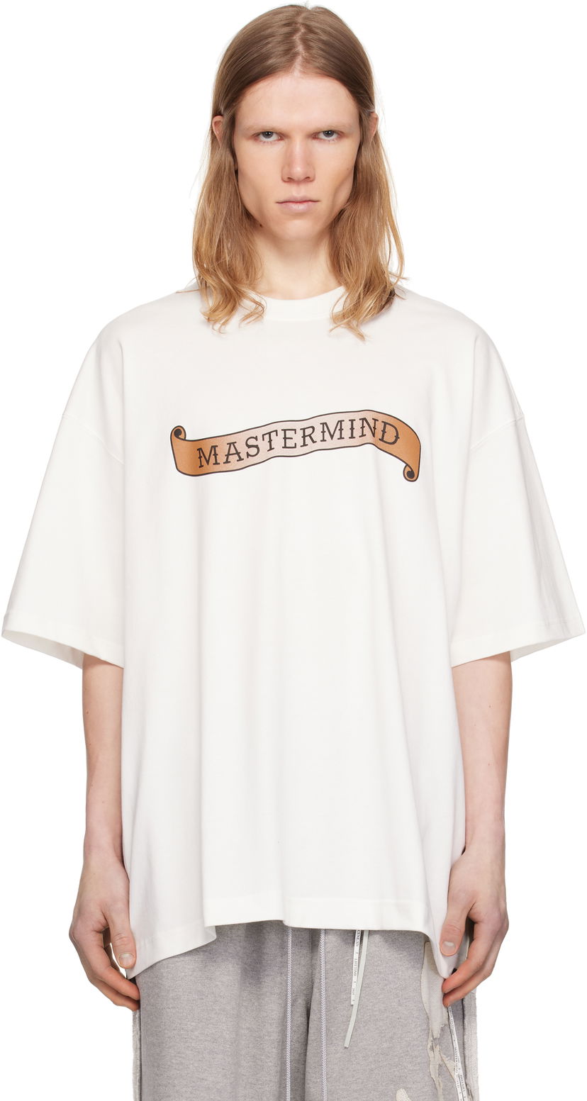 T-shirt Mastermind WORLD Mastermind World Oversized Skull Tattoo T-Shirt Vit | MW25S14-TS050-022