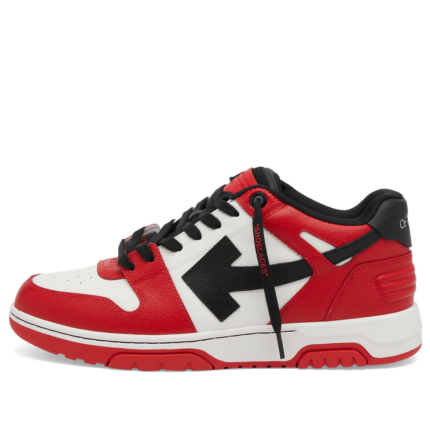 Sneakers och skor Off-White Out Of Office Leather Sneaker Röd | OMIA189F24LEA00D2510, 0