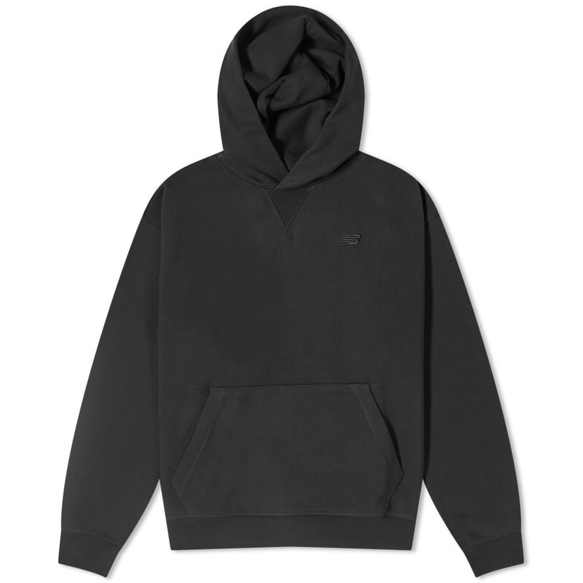 Sweatshirt New Balance NB Athletics French Terry Hoodie Black Svart | WT41537-BK
