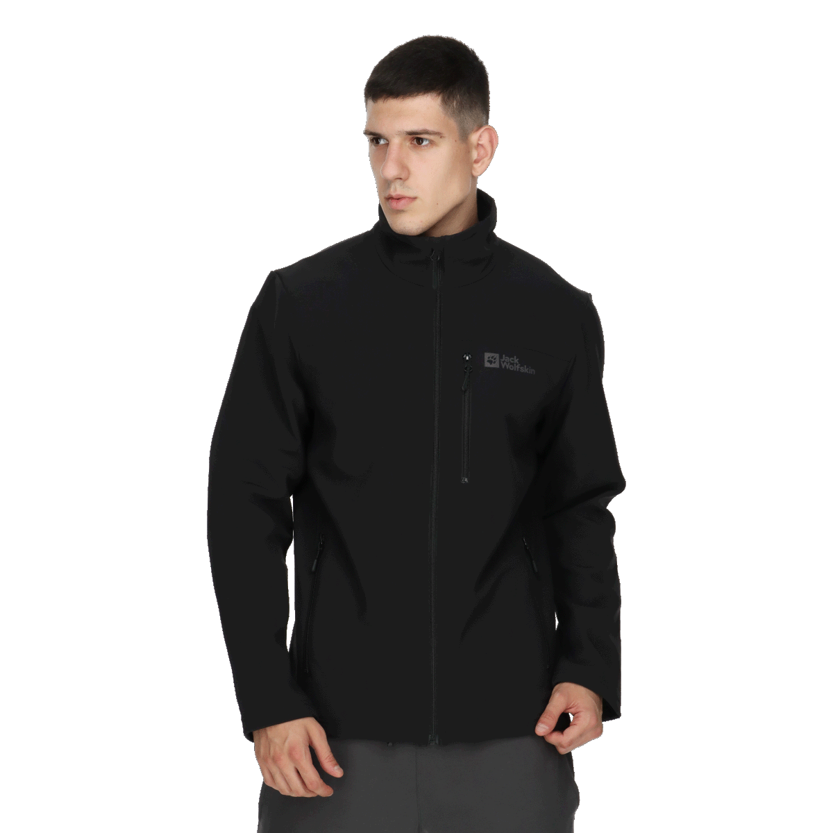 Jacka Jack Wolfskin WHIRLWIND Softshell Jacket Svart | 1305802-6000, 0