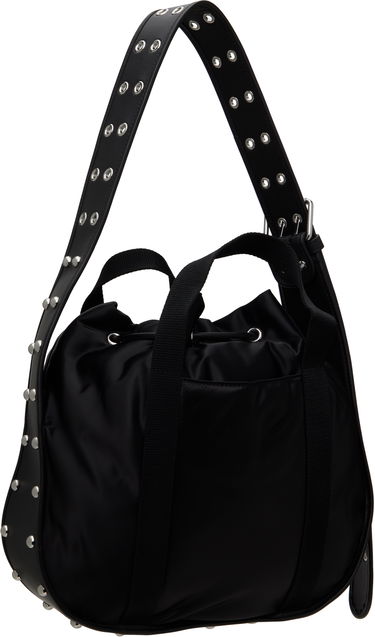 Handväska We11done We11done Belted Punk Drawstring Bag Svart | WD-AB0-25-482-U-BK, 2