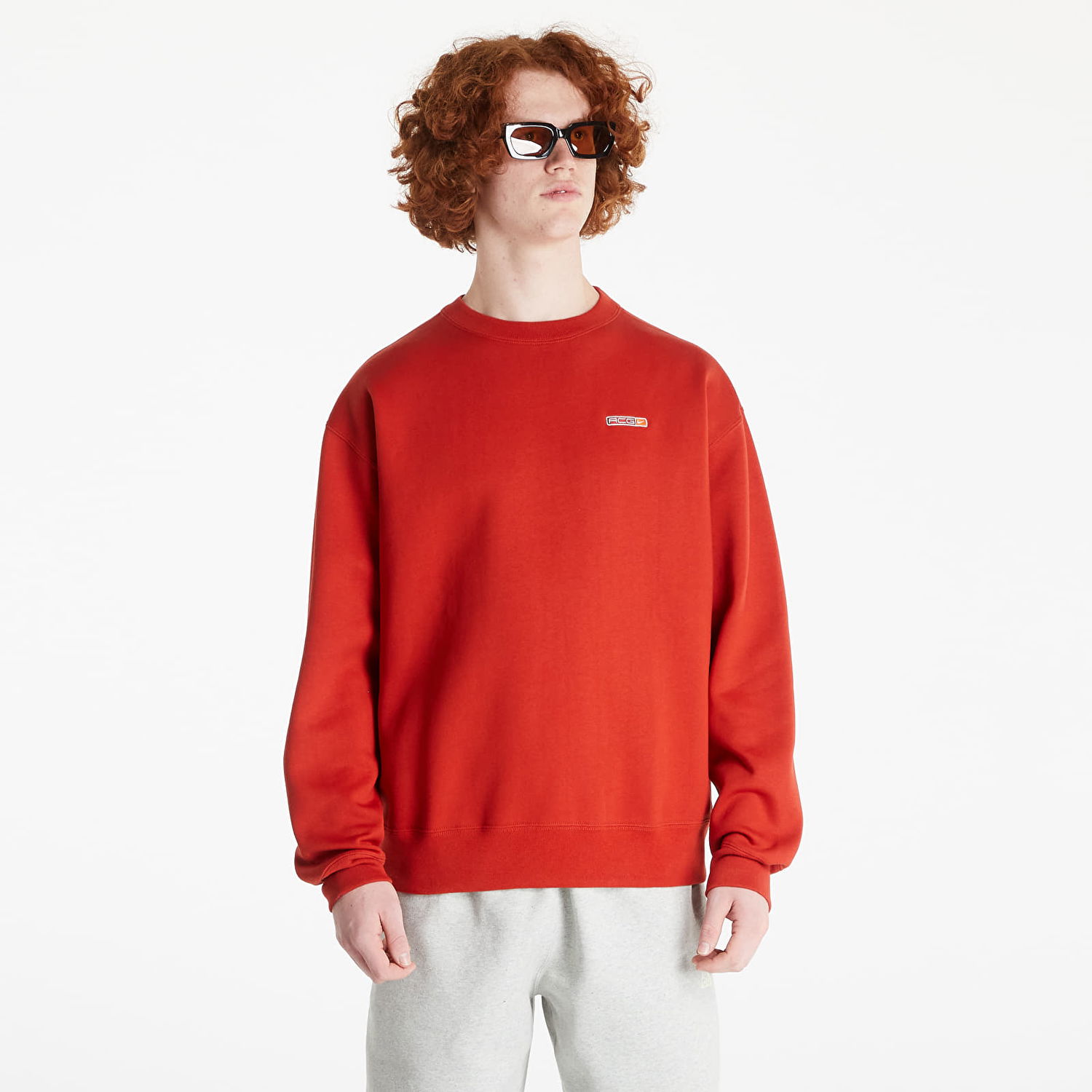 Sweatshirt Nike ACG Therma-Fit Crew Fleece Röd | DM9941-671, 0